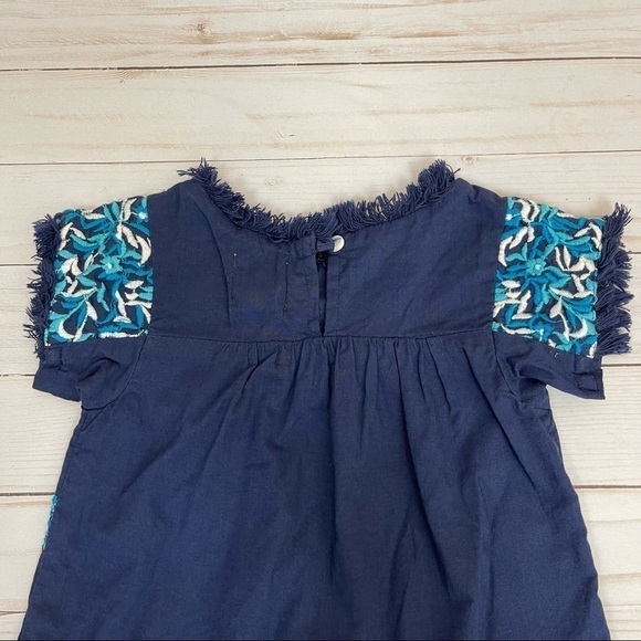 Peek Short Sleeve Embroidered Bohemian Dress Size 12-18 months - Picture 5 of 8